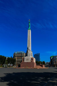 Low angle view of statue