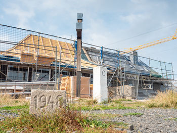 Low angle view of building against sky