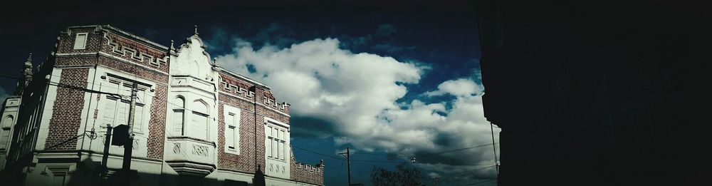 Low angle view of building against sky