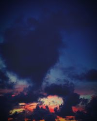 Low angle view of cloudy sky