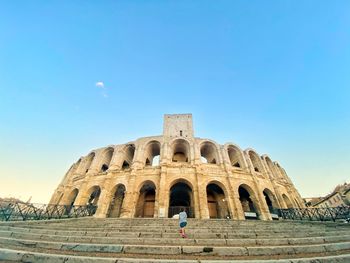 View of historical building against clear sky