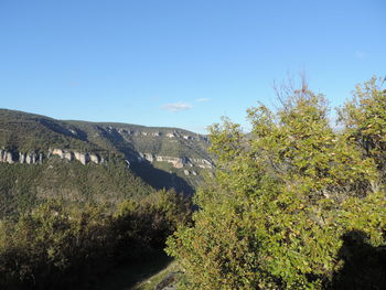 Scenic view of land against sky