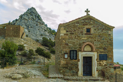 View of old building against sky