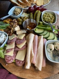 High angle view of vegetables on table