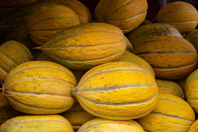 Full frame shot of pumpkins for sale