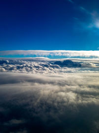 Scenic view of cloudscape against blue sky