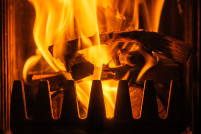 Close-up of fire