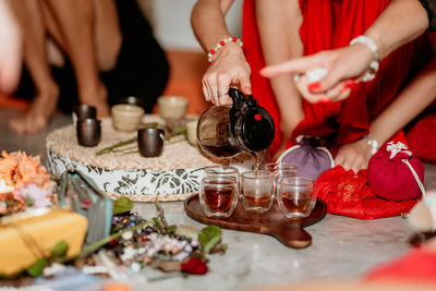 Tea ceremony in the women's circle