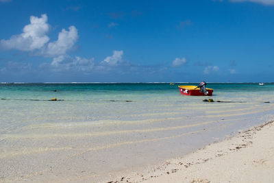 Boat in mauritius