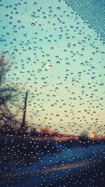 Water drops on glass window