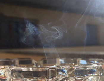 Close-up of wine glass on table