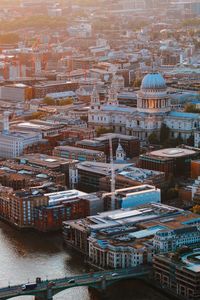 Aerial view of city