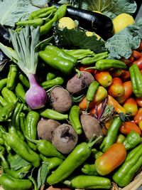 Full frame shot of vegetables