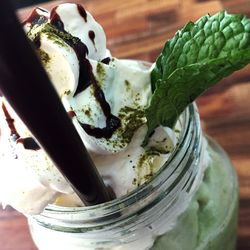 Close-up of ice cream