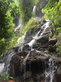 River flowing through rocks