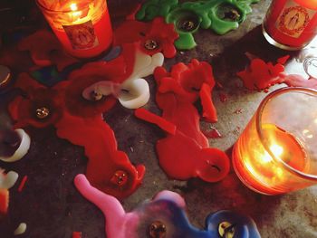 High angle view of snake