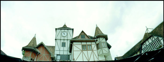 Low angle view of buildings against sky