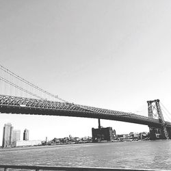 Low angle view of brooklyn bridge