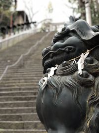 Close-up of statue