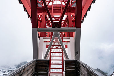 Low angle view of bridge against sky