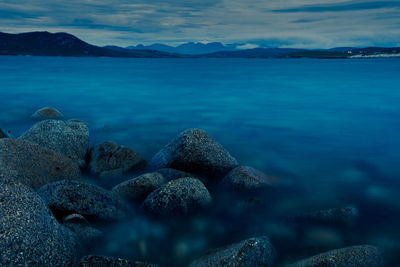 Panoramic view of sea against sky