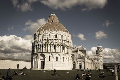 View of cathedral against cloudy sky