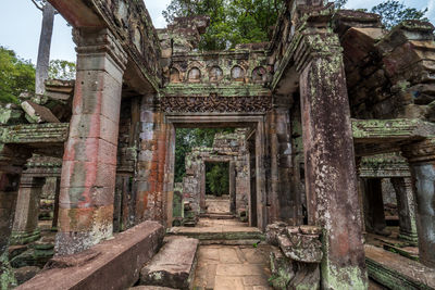 Low angle view of old building