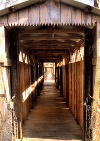 Interior of abandoned building