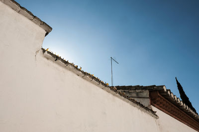 Low angle view of built structure against sky