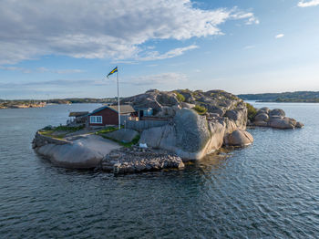 Cottage on an island