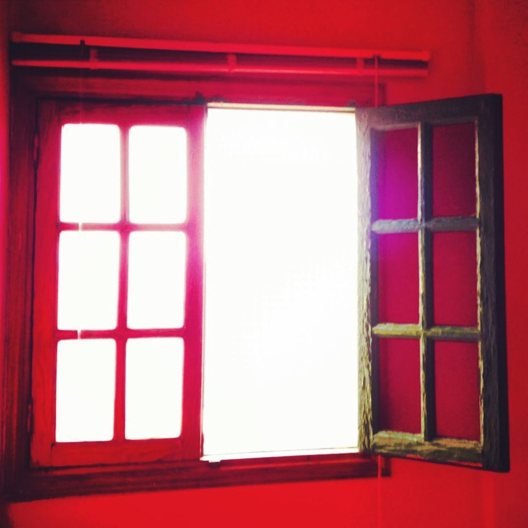 window, red, architecture, built structure, closed, house, glass - material, indoors, building exterior, door, wall, curtain, no people, window frame, day, wall - building feature, full frame, copy space, close-up, transparent