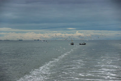 Scenic view of sea against sky