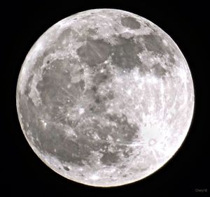 Close-up of moon against sky at night