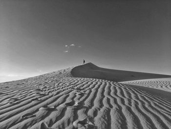 Scenic view of desert against sky