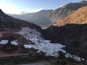 View of valley amidst mountain