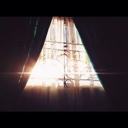 Sunlight streaming through window