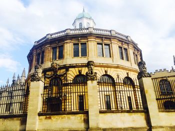 Low angle view of building against sky