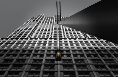 Low angle view of escalator