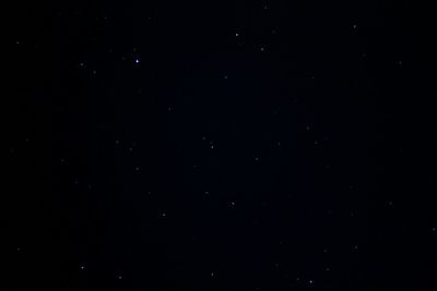 Low angle view of stars in sky