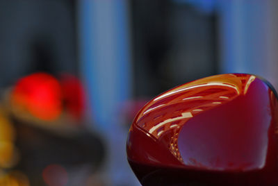 Close-up of ice cream on table