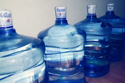 Close-up of bottles