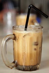 Close-up of coffee on table