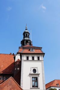 Low angle view of building against sky