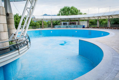 Swimming pool against sky