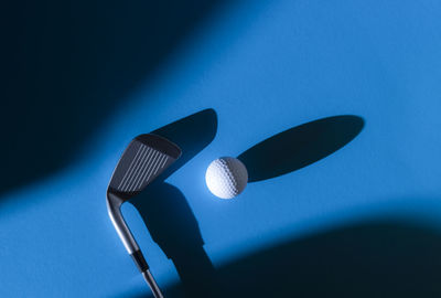 High angle view of ball on table