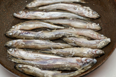 Close-up of fish for sale in market