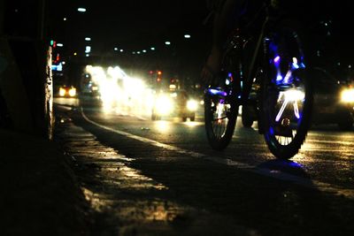 City street at night