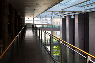 Empty corridor of building