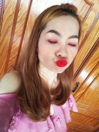 Portrait of a beautiful young woman