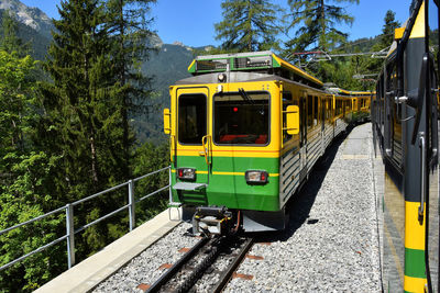 Train on railroad track